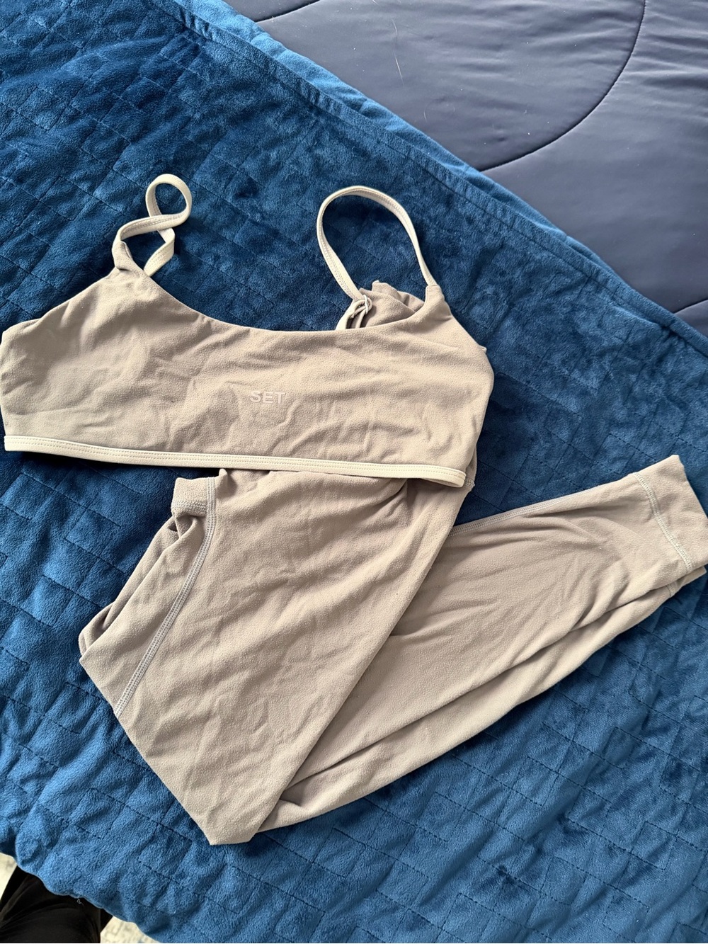 SET Active lilac Seamless Bralette & Leggings Set